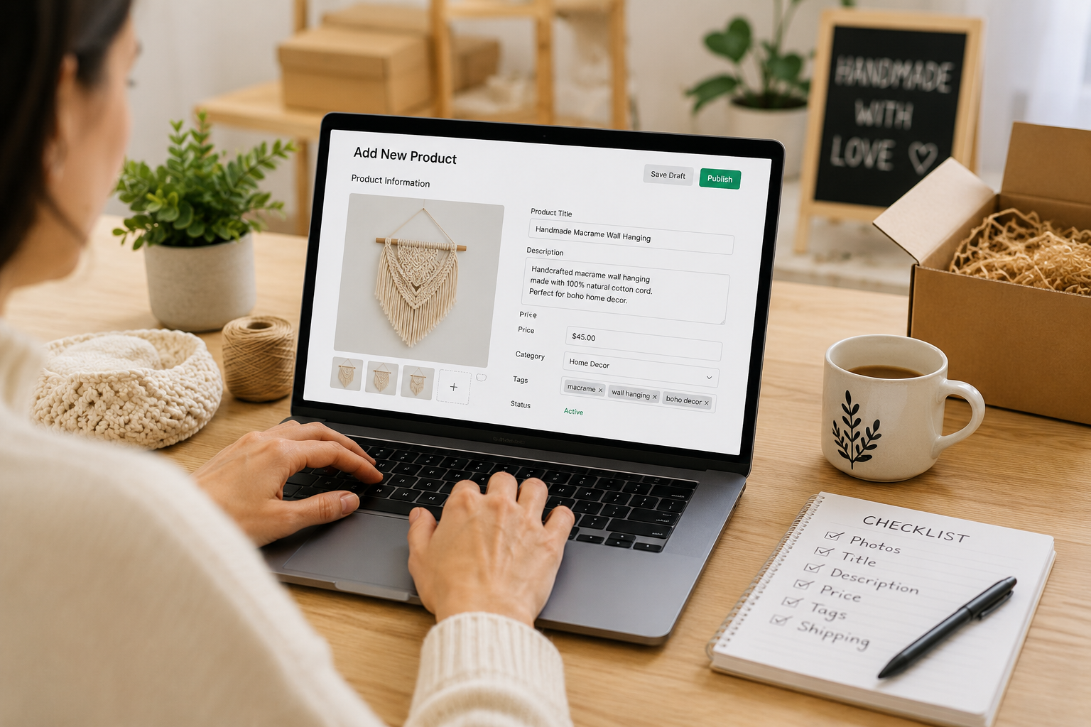 How to Set Up Your First Handmade Product Listing That Gets Clicks